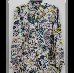 Talbots Women Paisley Print Shirt
